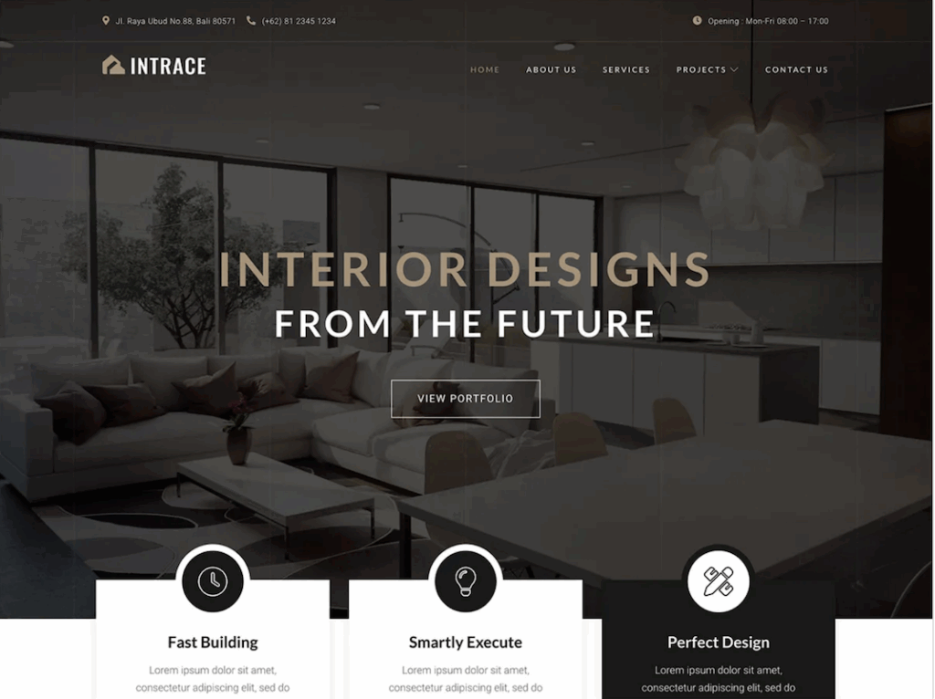 Intrace  WordPress Theme for starter website